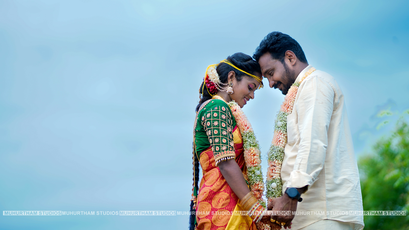 Wedding couple portrait